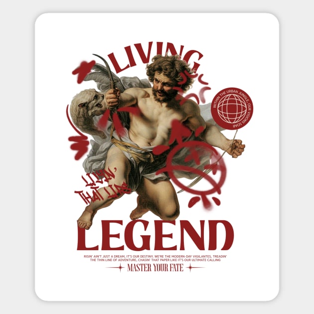 Living Legend Street Urban Style Graffiti Magnet by Tip Top Tee's